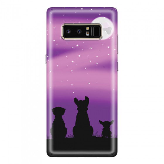 SAMSUNG - Galaxy Note 8 - Soft Clear Case - Dog's Desire Violet Sky