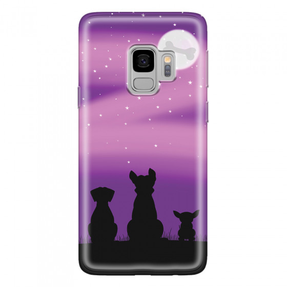 SAMSUNG - Galaxy S9 - Soft Clear Case - Dog's Desire Violet Sky