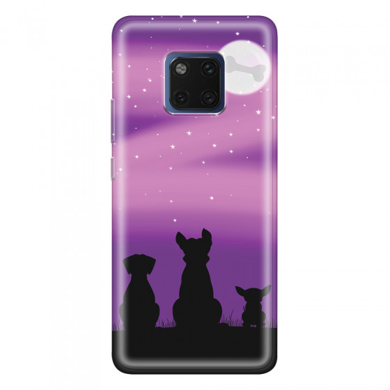 HUAWEI - Mate 20 Pro - Soft Clear Case - Dog's Desire Violet Sky
