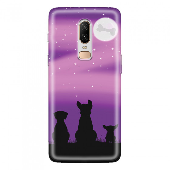 ONEPLUS - OnePlus 6 - Soft Clear Case - Dog's Desire Violet Sky