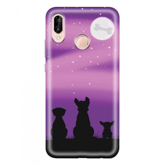 HUAWEI - P20 Lite - Soft Clear Case - Dog's Desire Violet Sky