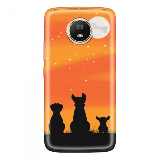 MOTOROLA by LENOVO - Moto G5s - Soft Clear Case - Dog's Desire Orange Sky