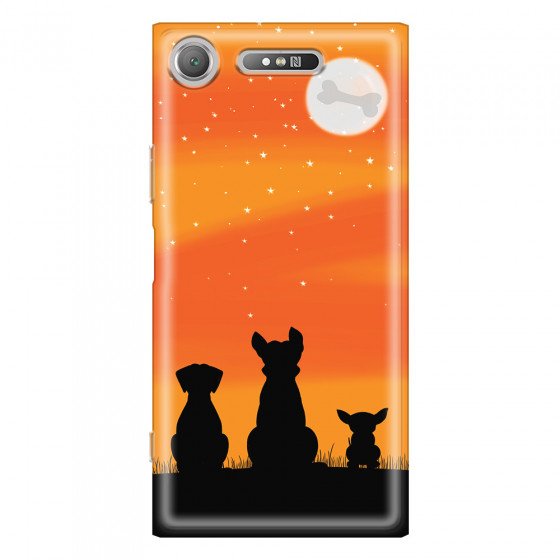 SONY - Sony XZ1 - Soft Clear Case - Dog's Desire Orange Sky