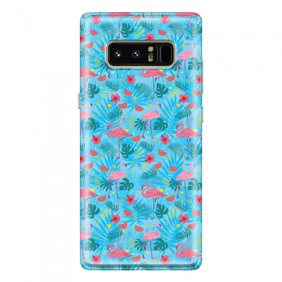 SAMSUNG - Galaxy Note 8 - Soft Clear Case - Tropical Flamingo IV