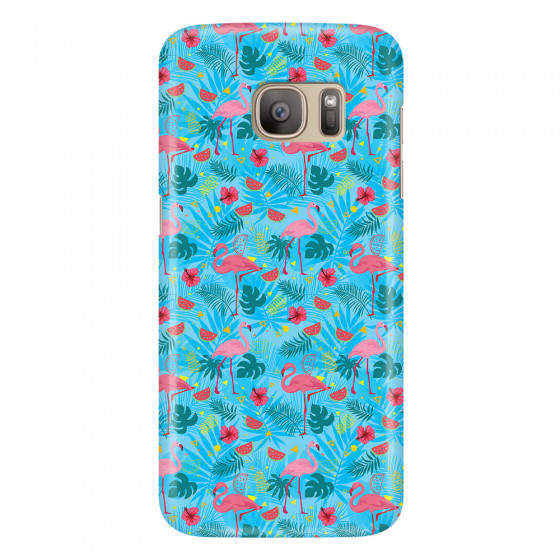 SAMSUNG - Galaxy S7 - 3D Snap Case - Tropical Flamingo IV