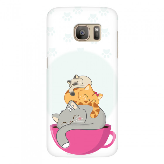 SAMSUNG - Galaxy S7 - 3D Snap Case - Sleep Tight Kitty