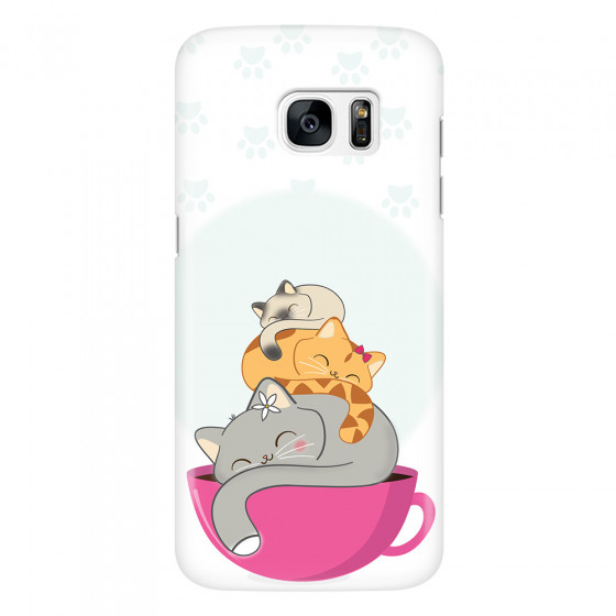 SAMSUNG - Galaxy S7 Edge - 3D Snap Case - Sleep Tight Kitty