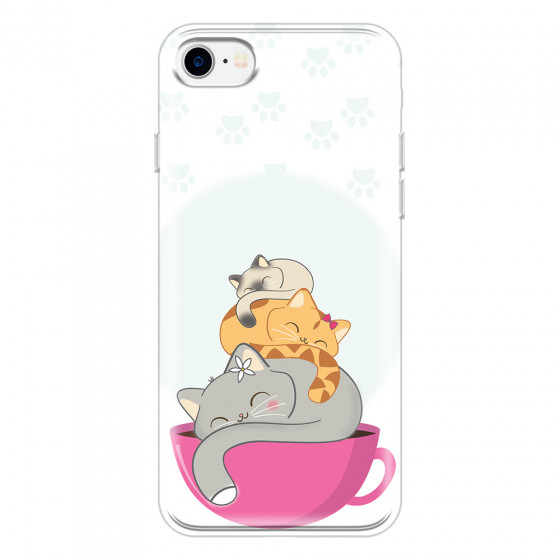 APPLE - iPhone 7 - Soft Clear Case - Sleep Tight Kitty