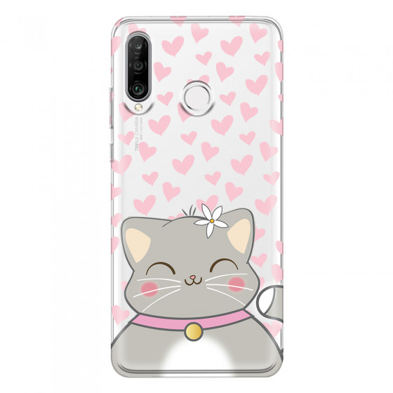 HUAWEI - P30 Lite - Soft Clear Case - Kitty