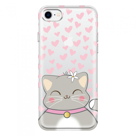 APPLE - iPhone 7 - Soft Clear Case - Kitty