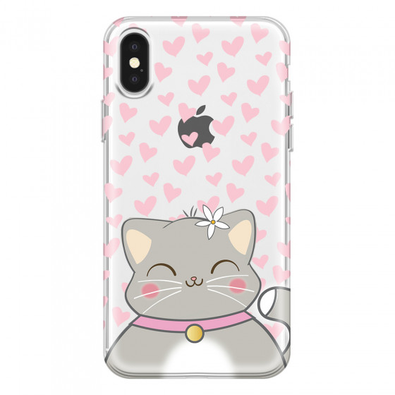APPLE - iPhone X - Soft Clear Case - Kitty
