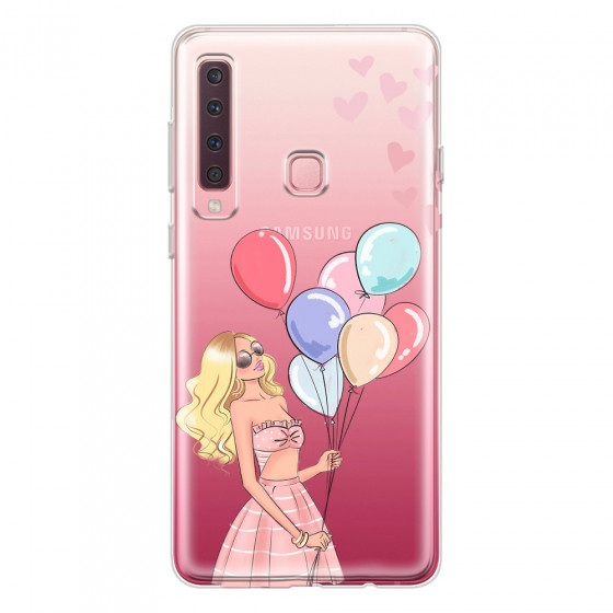 SAMSUNG - Galaxy A9 2018 - Soft Clear Case - Balloon Party