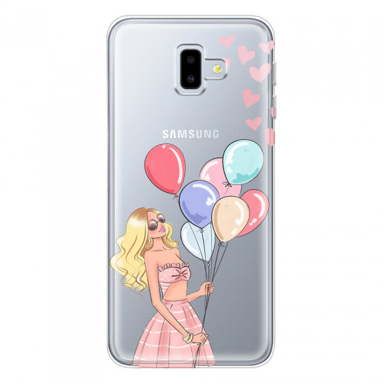 SAMSUNG - Galaxy J6 Plus - Soft Clear Case - Balloon Party
