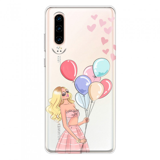 HUAWEI - P30 - Soft Clear Case - Balloon Party