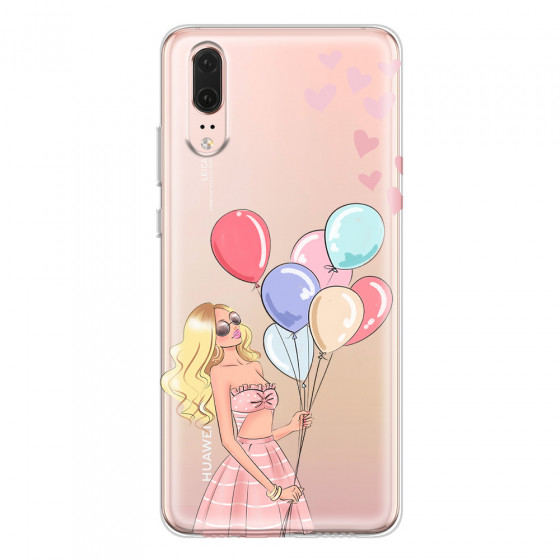 HUAWEI - P20 - Soft Clear Case - Balloon Party