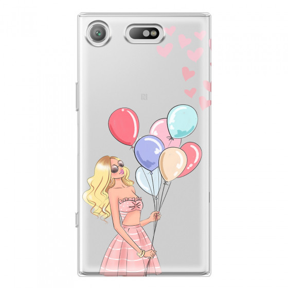 SONY - Sony XZ1 Compact - Soft Clear Case - Balloon Party
