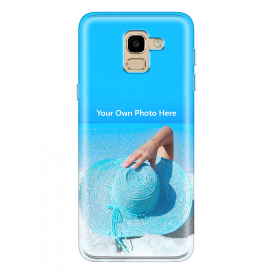 SAMSUNG - Galaxy J6 - Soft Clear Case - Single Photo Case