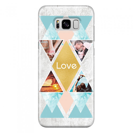 SAMSUNG - Galaxy S8 - 3D Snap Case - Triangle Love Photo