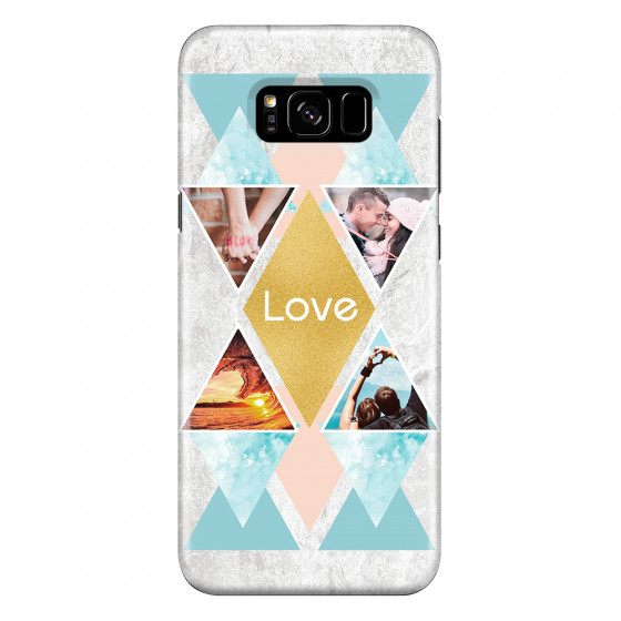 SAMSUNG - Galaxy S8 Plus - 3D Snap Case - Triangle Love Photo