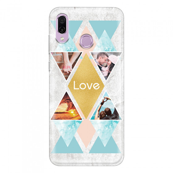 HONOR - Honor Play - Soft Clear Case - Triangle Love Photo