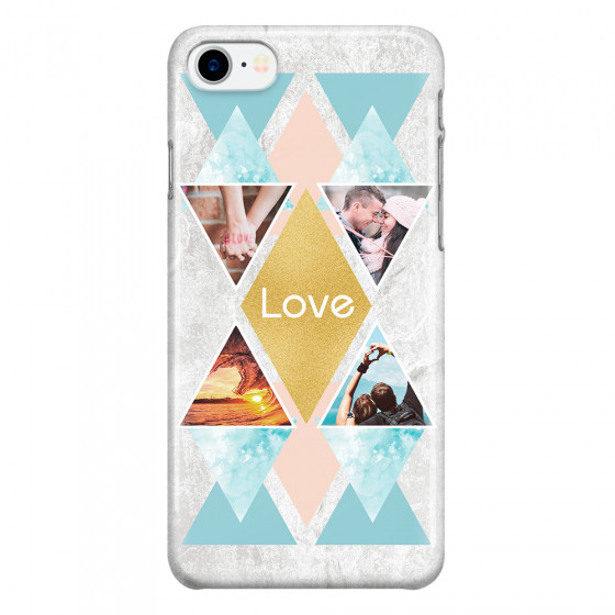 APPLE - iPhone 7 - 3D Snap Case - Triangle Love Photo