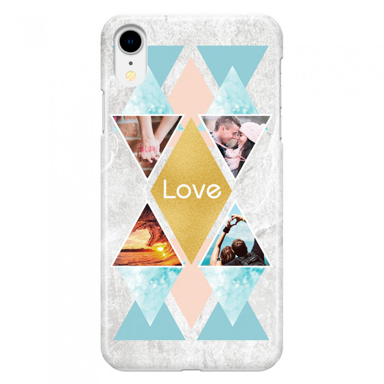 APPLE - iPhone XR - 3D Snap Case - Triangle Love Photo