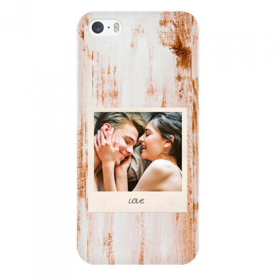 APPLE - iPhone 5S - 3D Snap Case - Wooden Polaroid