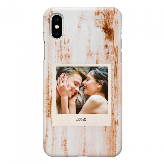 APPLE - iPhone XS Max - 3D Snap Case - Wooden Polaroid
