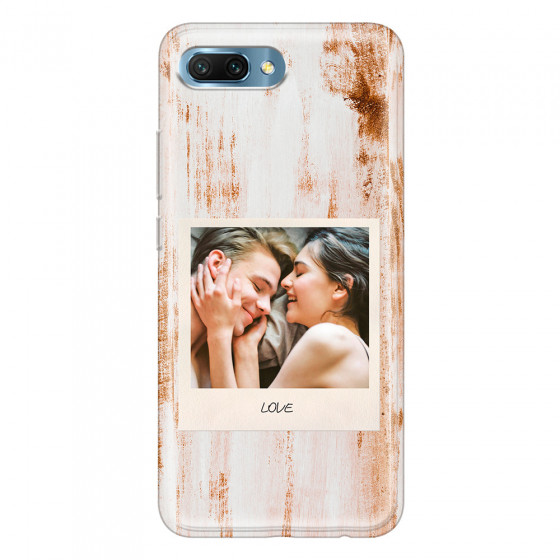 HONOR - Honor 10 - Soft Clear Case - Wooden Polaroid