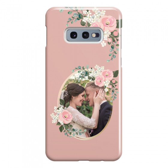 SAMSUNG - Galaxy S10e - 3D Snap Case - Pink Floral Mirror Photo