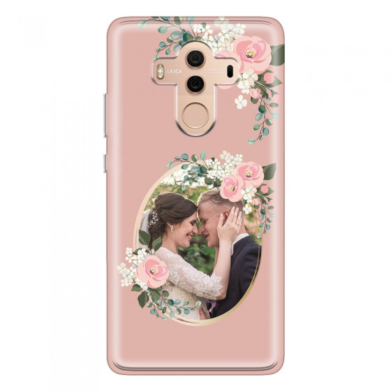 HUAWEI - Mate 10 Pro - Soft Clear Case - Pink Floral Mirror Photo