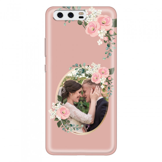 HUAWEI - P10 - Soft Clear Case - Pink Floral Mirror Photo