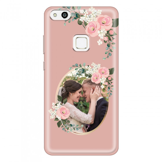 HUAWEI - P10 Lite - Soft Clear Case - Pink Floral Mirror Photo