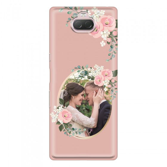 SONY - Sony 10 - Soft Clear Case - Pink Floral Mirror Photo