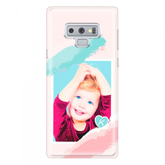 SAMSUNG - Galaxy Note 9 - Soft Clear Case - Kids Initial Photo