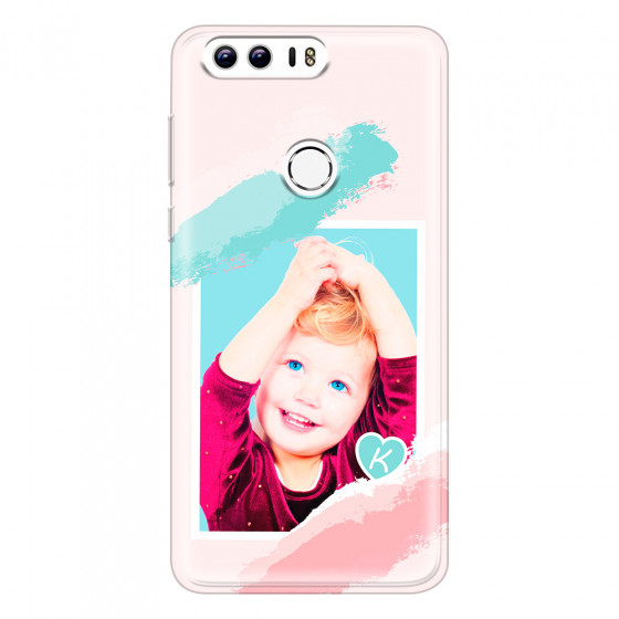 HONOR - Honor 8 - Soft Clear Case - Kids Initial Photo