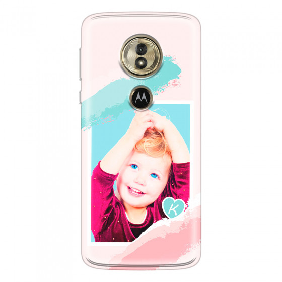 MOTOROLA by LENOVO - Moto G6 Play - Soft Clear Case - Kids Initial Photo