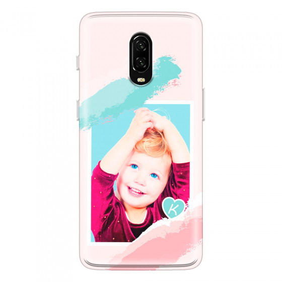 ONEPLUS - OnePlus 6T - Soft Clear Case - Kids Initial Photo