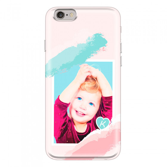 APPLE - iPhone 6S - Soft Clear Case - Kids Initial Photo