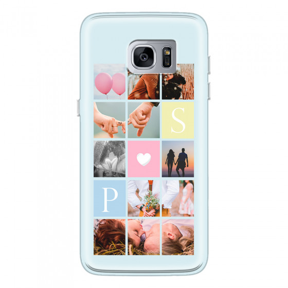 SAMSUNG - Galaxy S7 Edge - Soft Clear Case - Insta Love Photo Linked
