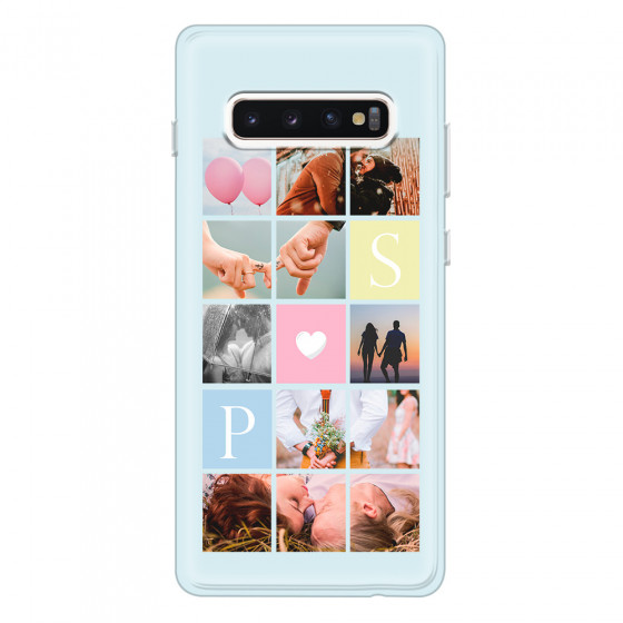 SAMSUNG - Galaxy S10 Plus - Soft Clear Case - Insta Love Photo Linked
