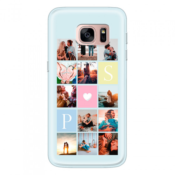 SAMSUNG - Galaxy S7 - Soft Clear Case - Insta Love Photo