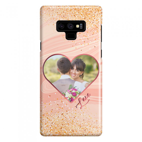 SAMSUNG - Galaxy Note 9 - 3D Snap Case - Glitter Love Heart Photo