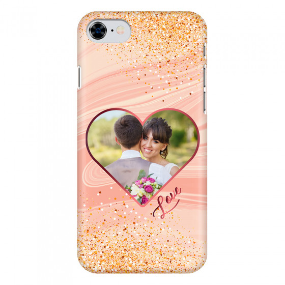 APPLE - iPhone 8 - 3D Snap Case - Glitter Love Heart Photo