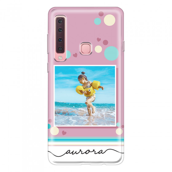 SAMSUNG - Galaxy A9 2018 - Soft Clear Case - Cute Dots Photo Case
