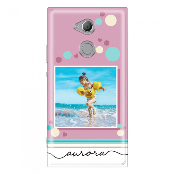 SONY - Sony XA2 Ultra - Soft Clear Case - Cute Dots Photo Case