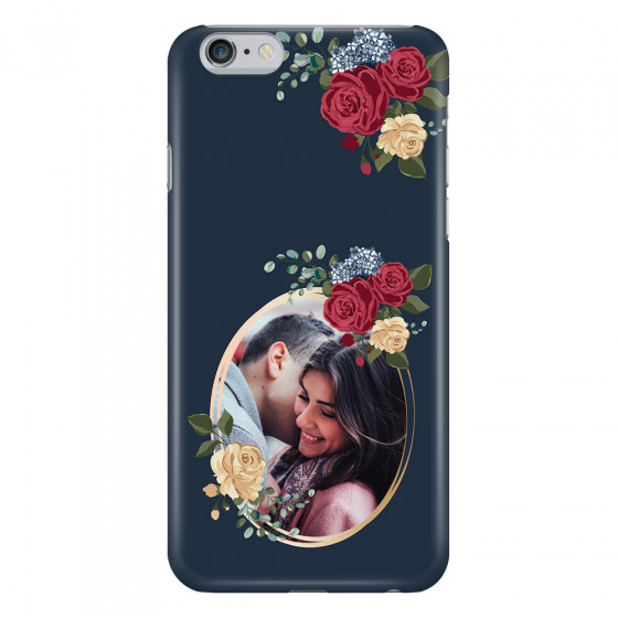 APPLE - iPhone 6S Plus - 3D Snap Case - Blue Floral Mirror Photo