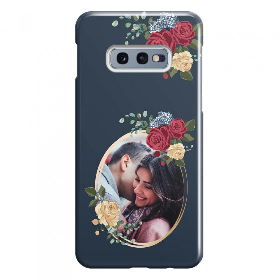 SAMSUNG - Galaxy S10e - 3D Snap Case - Blue Floral Mirror Photo