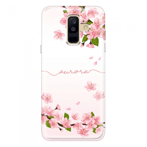 SAMSUNG - Galaxy A6 Plus - Soft Clear Case - Sakura Handwritten