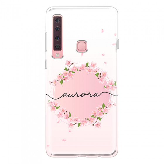 SAMSUNG - Galaxy A9 2018 - Soft Clear Case - Sakura Handwritten Circle